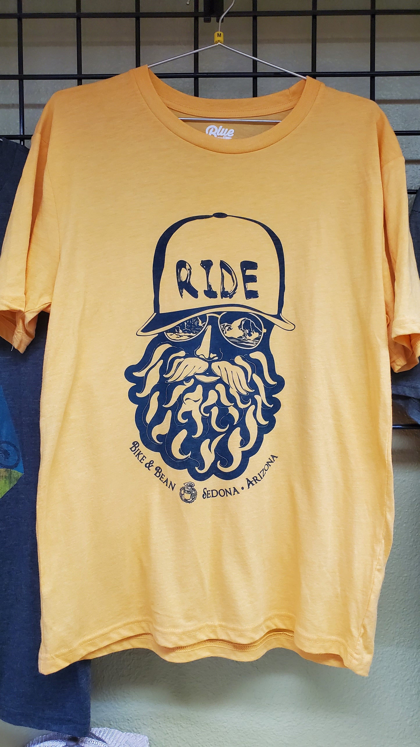 Yellow short sleeve 'Beardy' t-shirt